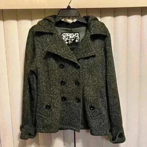 SEBBY Black/Charcoal Knit Jacket,Size Small good condition Worn few times